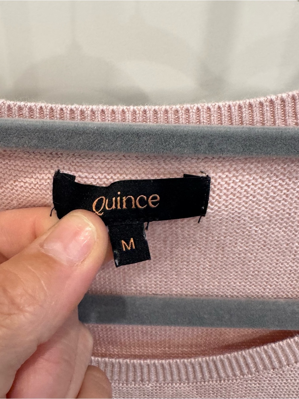 Quince Short-Sleeve Crewneck Top in Dusty Pink - Picture 3 of 5